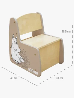 Børnemøbler|Mumin Mumitroldene Opbevaringsstol, Beige