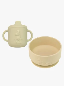 Spisetid|Mumin Mumitroldene Spisesæt Silikone, Latte Brown Brun