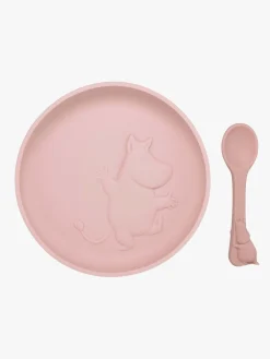 Spisetid|Mumin Mumitroldene Spisesæt Silikone, Rosehip Pink Lyserød