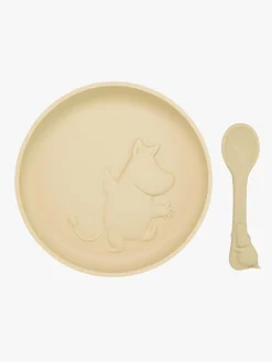 Spisetid|Mumin Mumitroldene Spisesæt Silikone, Latte Brown Brun/Beige