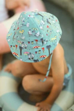 Uv & Strand|Mumin Mumitroldene UV-Sæt Badeble og Solhat, Blå