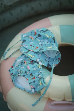 Uv & Strand|Mumin Mumitroldene UV-Sæt Badeble og Solhat, Blå