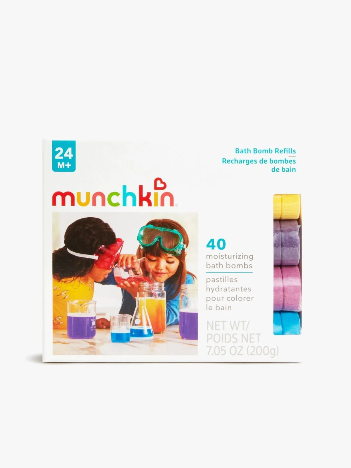 Vandlegetøj|Munchkin Color Bath Bombs 40-pak