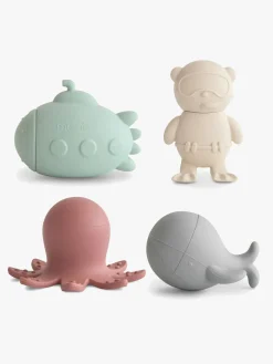 Mushie Vandlegetøj-Badelegetøj Livet i Havet 4-pak