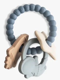 Mushie Babylegetøj-Bidering Space, Blå