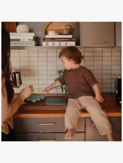 Spisetid|Mushie Fryseform til Babymad, Cambridge Blue Grøn