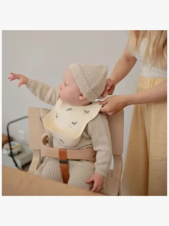 Mushie Spisetid-Hagesmæk Silikone, Whales