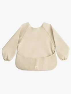 Spisetid|Mushie  Langærmet Hagesmæk, Fog Beige