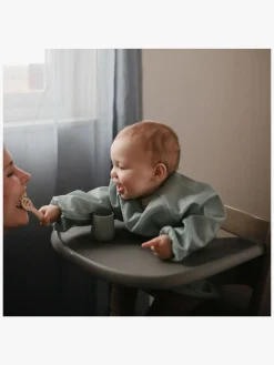 Spisetid|Mushie  Langærmet Hagesmæk, Roman Green Grøn