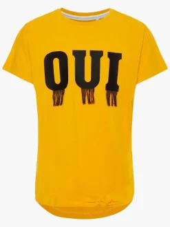 Børn Nameit Overdele-Name it Kasandra T-Shirt, Golden Orange