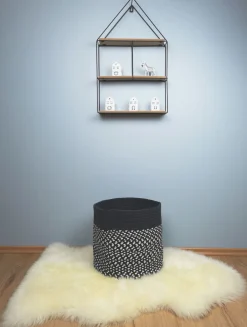 Opbevaring|Nattiot Opbevaringskurv, Sort/Hvid