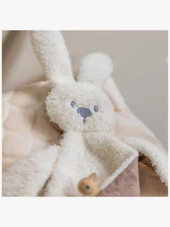 Stofbleer, Nusseklude & Babytæpper|Nattou Lapidou Teddy Nusseklud Trekant, Elfenbens Hvid