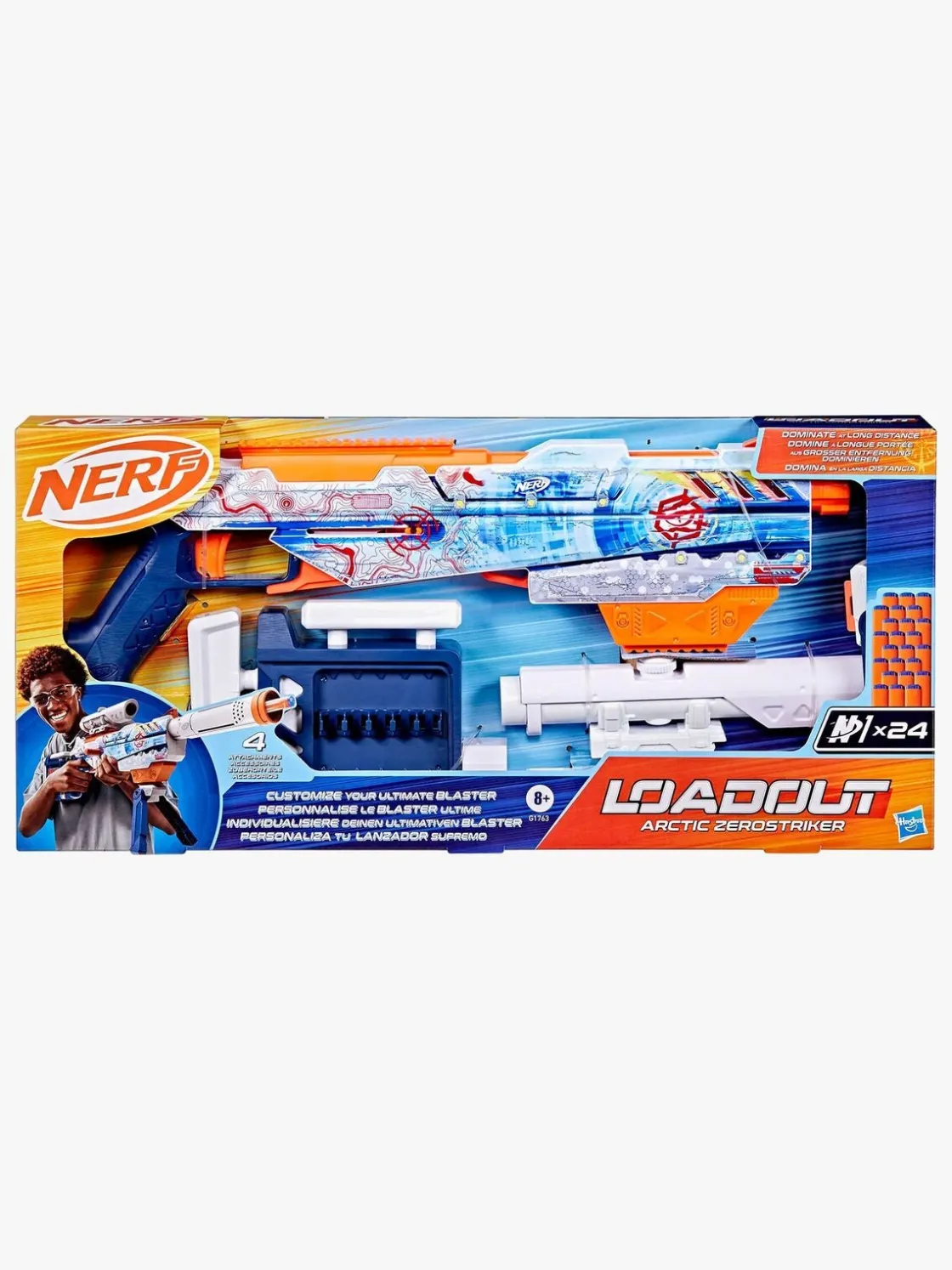 Udelegetøj|Nerf N Series Blaster Loadout Arctic Zerostriker