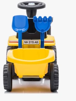 Pedal- & Gåbiler|NewHolland New Holland Gåbil med Trailer, Gul