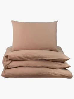 Børn NGBaby Sengetøj-NG Baby Sengesæt Tremmeseng Musselin 100x130, Brown