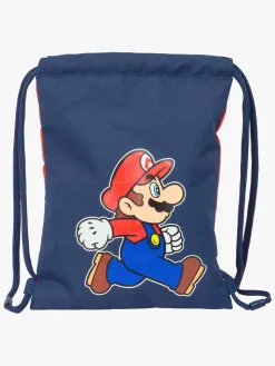 Tasker|SuperMario Nintendo Super Mario Gymnastikpose Trick, Mørkeblå/Rød