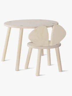 Børnemøbler|Nofred Stol og Bord, Birketræ Beige