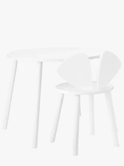 Børnemøbler|Nofred Stol og Bord Mus, Hvid