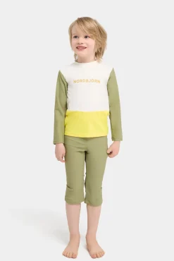 Børn Nordbjrn Uv & Strand-Nordbjörn Almö UV-Sæt, Green/yellow