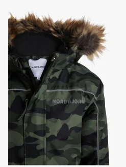 Børn Nordbjrn Overtøj-Nordbjørn Arctic Flyverdragt, Hide and Seek Green