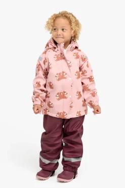 Regntøj|Nordbjrn Nordbjørn Asperö Foret Regnsæt, Pink Squirrel Lyserød/Brun