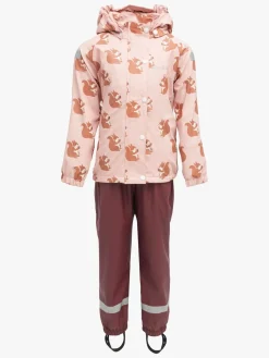 Regntøj|Nordbjrn Nordbjørn Asperö Foret Regnsæt, Pink Squirrel Lyserød/Brun