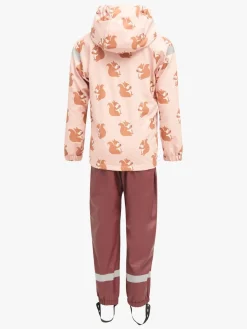 Regntøj|Nordbjrn Nordbjørn Asperö Foret Regnsæt, Pink Squirrel Lyserød/Brun