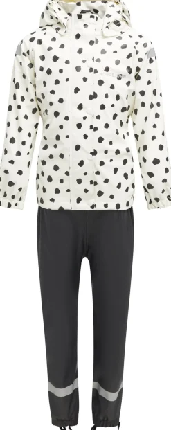 Regntøj|Nordbjrn Nordbjørn Asperö Foret Regnsæt, Dots Black Hvid/Sort