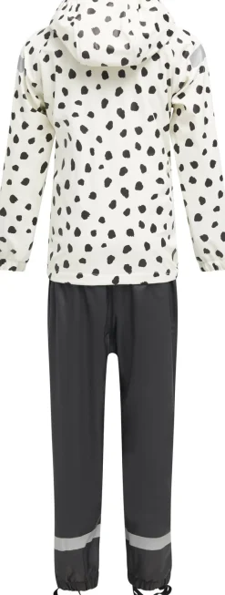 Regntøj|Nordbjrn Nordbjørn Asperö Foret Regnsæt, Dots Black Hvid/Sort