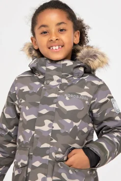 Børn Nordbjrn Vintertøj-Nordbjörn Avalanche Vinterjakke, Hide and Seek Grey
