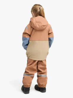 Regntøj|Nordbjrn Nordbjörn Bergen Foret Regnsæt, Camel/White Pepper Beige/Blå