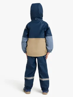 Regntøj|Nordbjrn Nordbjörn Bergen Foret Regnsæt, Insignia Blue/White Pepper Beige