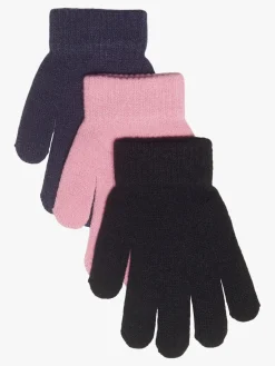 Tilbehør|Nordbjrn Nordbjørn Bergsfjord Fingervanter 3-pak, Black/Rosebloom/Eclipse Lyserød/Blå/Sort