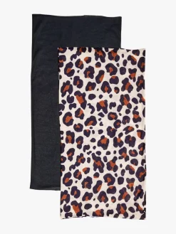 Børn Nordbjrn Tilbehør-Nordbjørn Bjørli Halsedisse 2-Pak, Black/Leopardy Rustic Sandshell