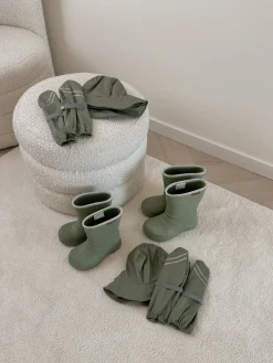 Regntøj|Tilbehør|Nordbjrn Nordbjørn Båtlandet Regnhat og Regnvanter, Grøn