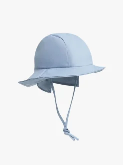 Børn Nordbjrn Regntøj|Tilbehør-Nordbjørn Båtlandet Regnhat og Regnvanter, Blå