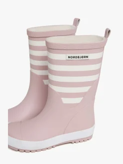 Børn Nordbjrn Gummistøvler-Nordbjørn Dagg Gummistøvler, Lyserød/Hvid