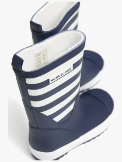 Børn Nordbjrn Gummistøvler-Nordbjørn Dunder Forede Gummistøvler, Navy/White