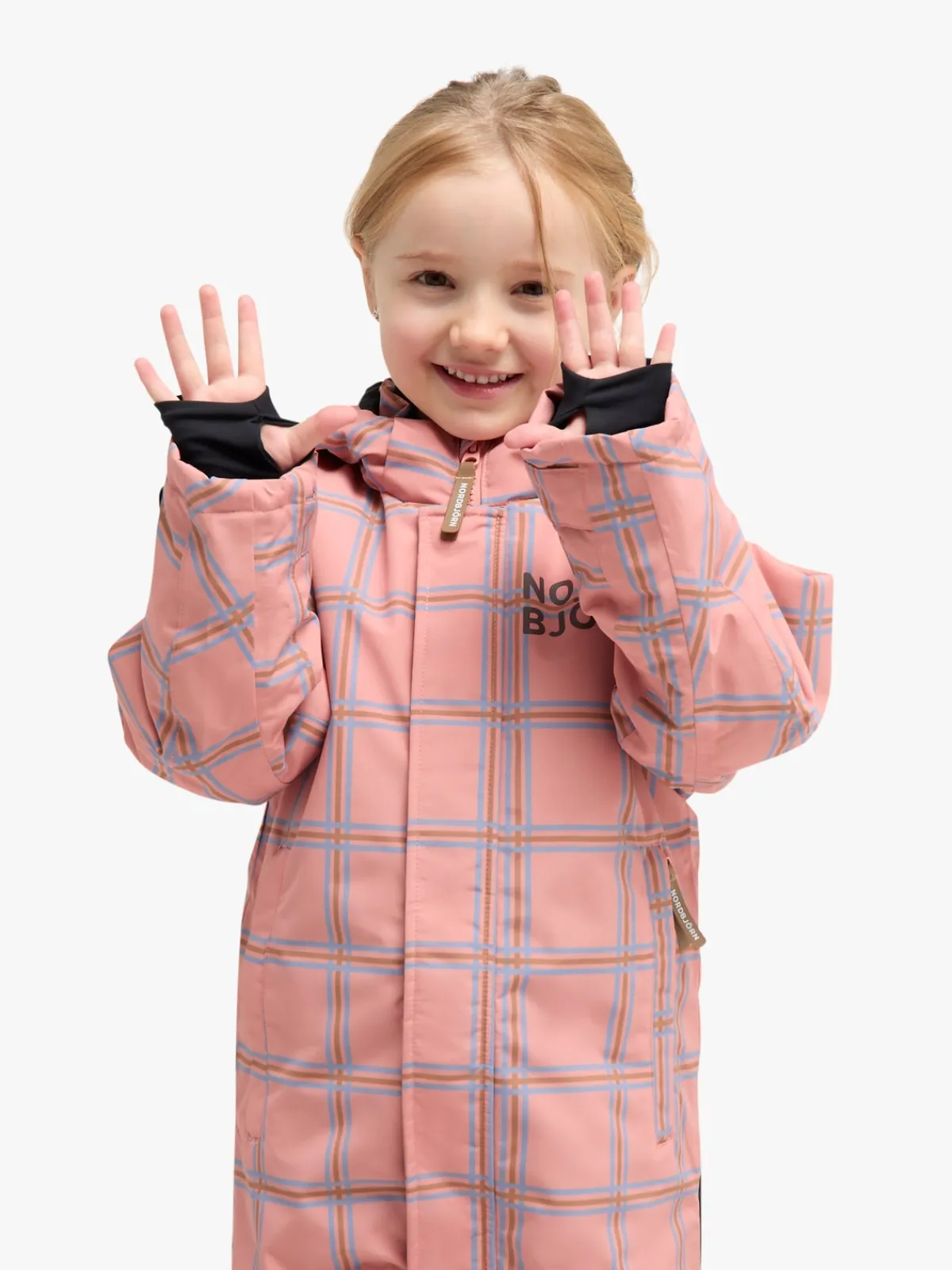 Børn Nordbjrn Flyverdragter-Nordbjörn Enelunden Flyverdragt, Rose Dawn Checked