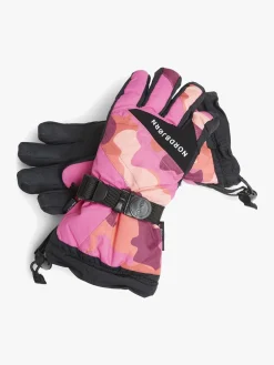 Tilbehør|Vintertøj|Nordbjrn Nordbjørn Explore Jr Handsker, Flamboyant Camo Lyserød