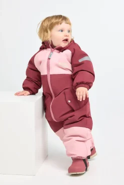 Overtøj|Nordbjrn Nordbjørn Fernie Babyflyverdragt, Silver Pink/Oxblood Red Lyserød