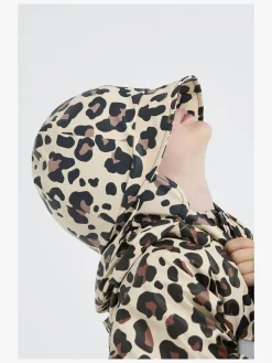 Regntøj|Tilbehør|Nordbjrn Nordbjørn Fjord Foret Regnhue & Vanter, Leopardy Brazilian Sand Beige/Brun/Sort