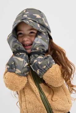 Regntøj|Tilbehør|Nordbjrn Nordbjørn Fjord Foret Regnhue & Vanter, Hide and Seek Green Grøn/Beige