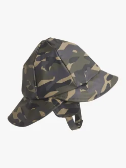 Regntøj|Tilbehør|Nordbjrn Nordbjørn Fjord Foret Regnhue & Vanter, Hide and Seek Green Grøn/Beige