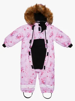 Flyverdragter|Nordbjrn Nordbjørn Fårö Babyflyverdragt, Enchanted Flowers Lyserød