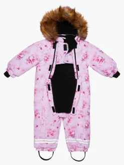 Fleecetøj|Overtøj|Nordbjrn Nordbjørn Fårö Babyflyverdragt, Enchanted Flowers Lyserød