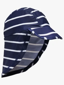 Uv & Strand|Nordbjrn Nordbjørn Fårö UV-Hat, Navy Stripe Blå/Hvid