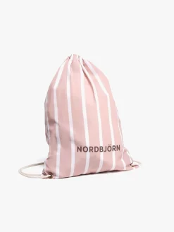 Tasker|Nordbjrn Nordbjørn Heden Gymnastikpose, Pink stripe Lyserød/Hvid