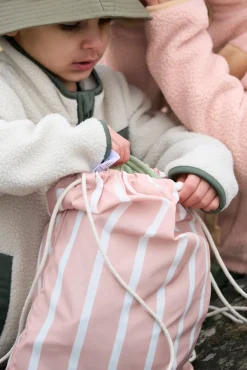 Tasker|Nordbjrn Nordbjørn Heden Gymnastikpose, Pink stripe Lyserød/Hvid