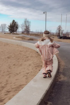 Tasker|Nordbjrn Nordbjørn Heden Gymnastikpose, Pink stripe Lyserød/Hvid